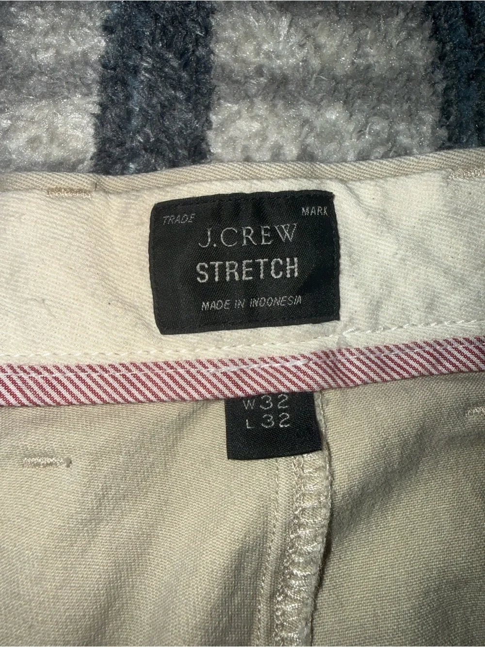 J.Crew Stretch Men's Classic Tan Khaki Chino Pants Size 32x32 Cotton Casual